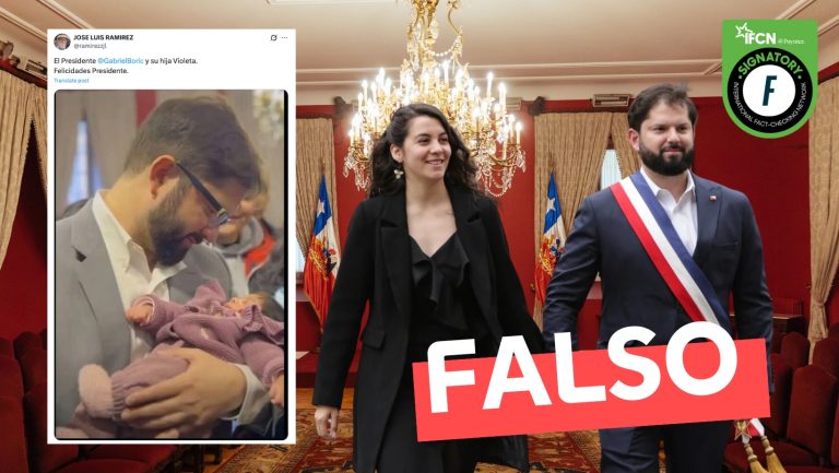 Lee más sobre el artículo (Imagen) “El presidente Gabriel Boric y su hija Violeta”: #Falso