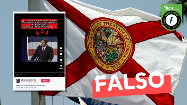 Lee más sobre el artículo “Florida acaba de declararse independiente de los Estados Unidos”: #Falso