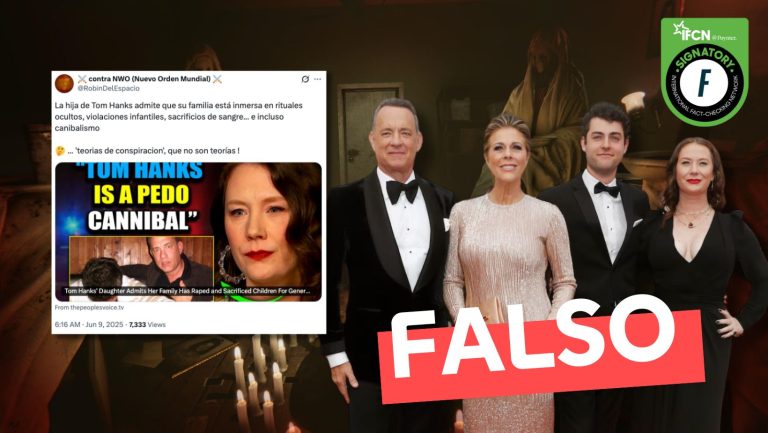 Lee más sobre el artículo “La hija de Tom Hanks admite que su familia ha violado y sacrificado niños durante generaciones”: #Falso