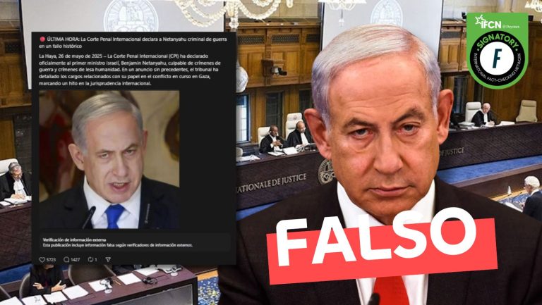 Lee más sobre el artículo “Corte Penal Internacional declara a Netanyahu criminal de guerra”: #Falso