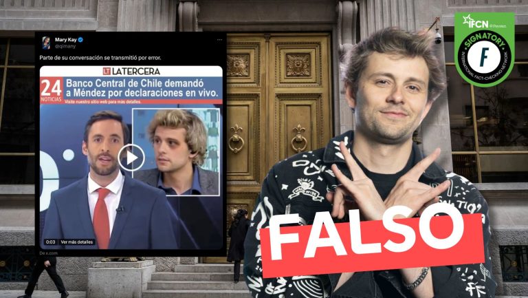 Lee más sobre el artículo “Banco Central de Chile demandó a Méndez por declaraciones en vivo”: #Falso