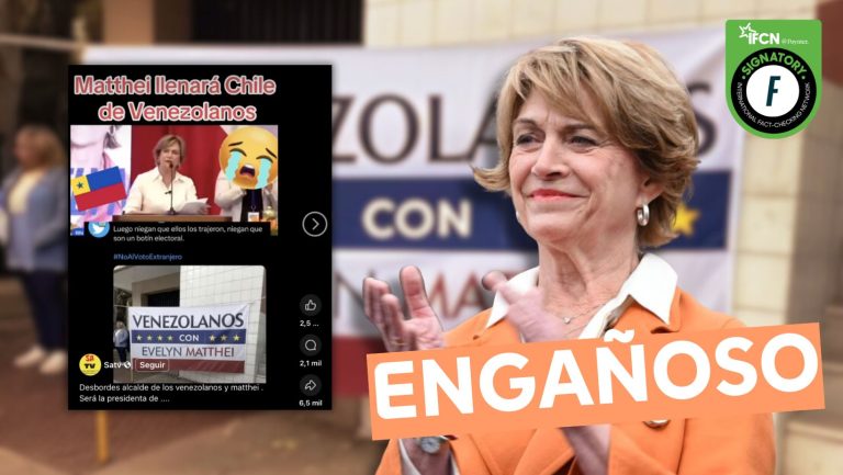 Lee más sobre el artículo (Video) Evelyn Matthei dice que su presidencia también será de los venezolanos: #Engañoso