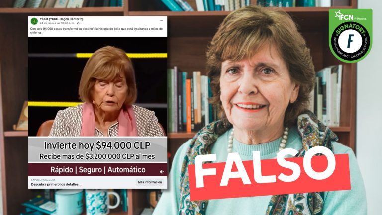 Lee más sobre el artículo (Video) María Olivia Mönckeberg promociona plataforma de inversión: #Falso