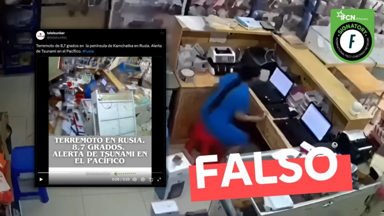 Lee más sobre el artículo (Video) Muebles cayendo sobre una mujer por terremoto en Rusia: #Falso
