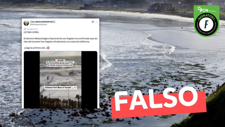 Lee más sobre el artículo (Video) “El Servicio Meteorológico Nacional de Los Ángeles ha confirmado que las olas del tsunami han llegado oficialmente a la costa de California”: #Falso