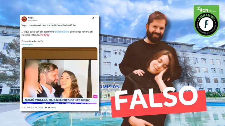 Lee más sobre el artículo El hospital donde nació la hija del presidente Boric no es público: #Falso
