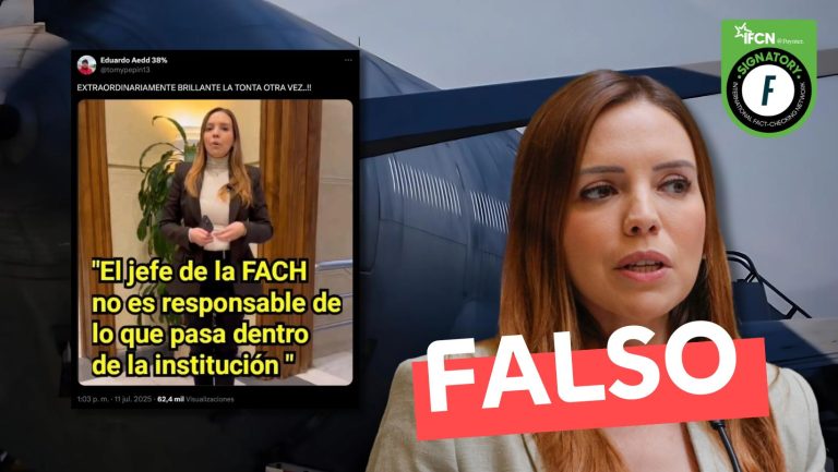 Lee más sobre el artículo Camila Flores: “El jefe de la FACH no es responsable de lo que pasa dentro de la institución”: #Falso