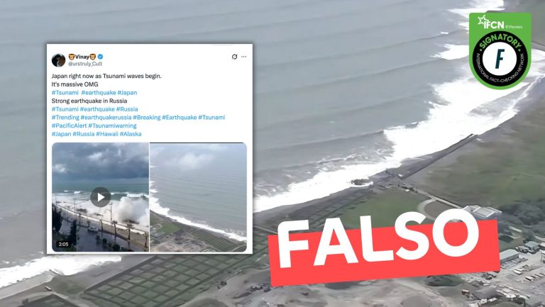 Lee más sobre el artículo (Video) “Japón en este momento mientras comienzan las olas del tsunami”: #Falso