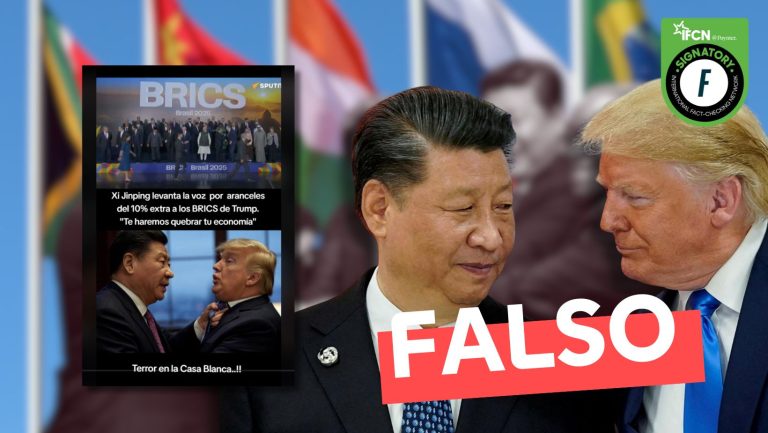 Lee más sobre el artículo “Xi Jinping levanta la voz por aranceles del 10% extra a los BRICS de Trump. ‘Te haremos quebrar tu economía'”: #Falso