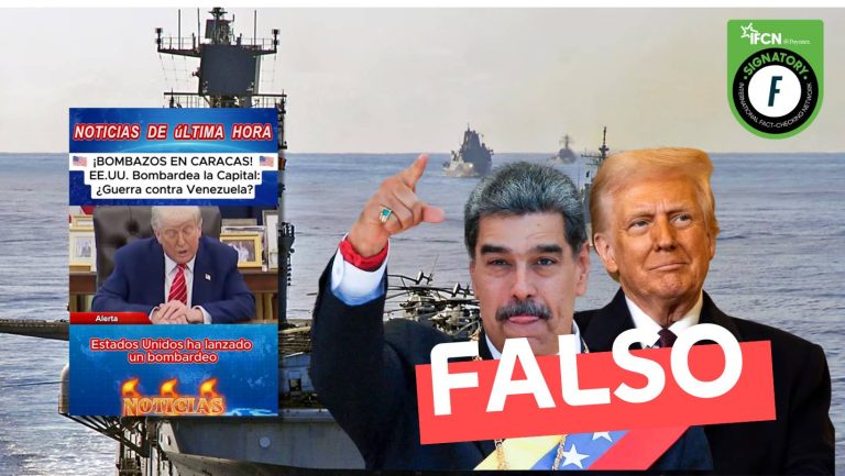 Lee más sobre el artículo (Video) “Estados Unidos ha lanzado un bombardeo sobre la capital de Venezuela”: #Falso