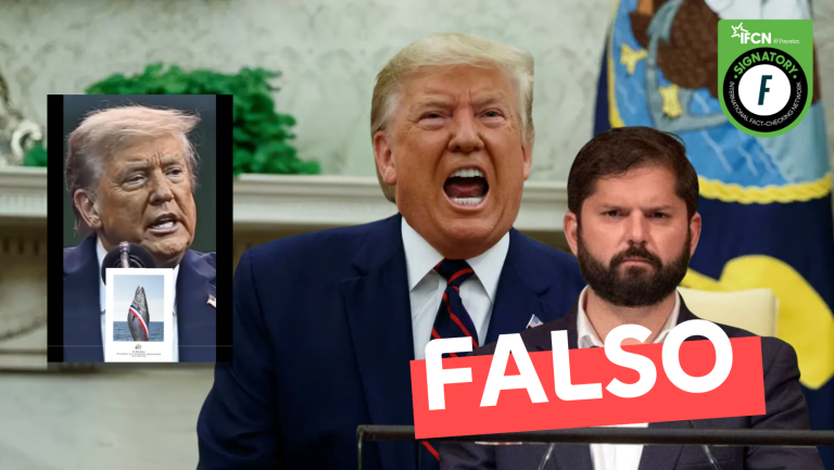 Lee más sobre el artículo (Video) Donald Trump insultando a Gabriel Boric en español: #Falso