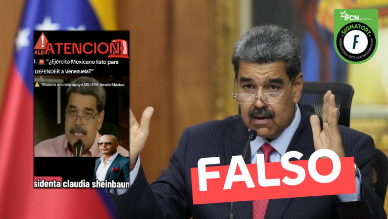 Lee más sobre el artículo (Video) Nicolás Maduro: “La presidenta Claudia Sheinbaum de México nos ofreció refugio político y respaldo militar”: #Falso