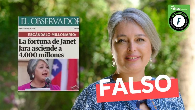 Lee más sobre el artículo Portada de El Observador de Uruguay: La fortuna de Jeannette Jara asciende a 4.000 millones: #Falso