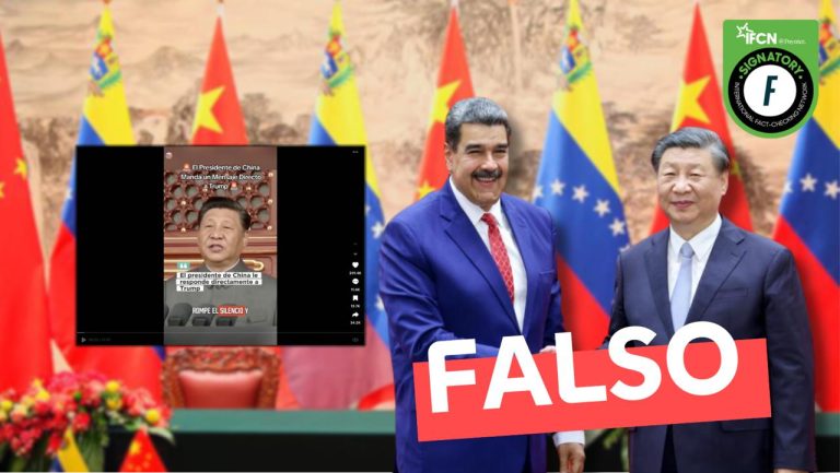 Lee más sobre el artículo Mensaje de Xi Jinping a Trump: “Si tocas a Venezuela tocas a China”: #Falso