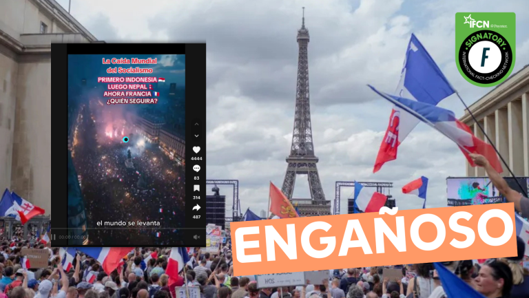 Lee más sobre el artículo (Video) “Francia sale a las calles para exigir la renuncia de su presidente y congresistas”: #Engañoso
