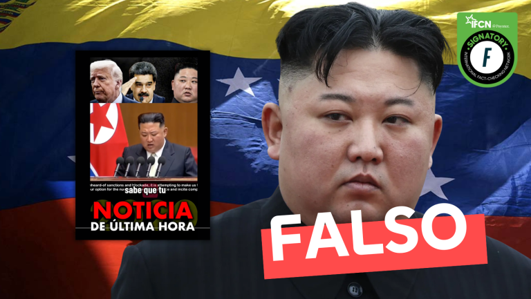 Lee más sobre el artículo (Video) “El presidente de Corea del Norte envía mensaje directo a Trump”: #Falso