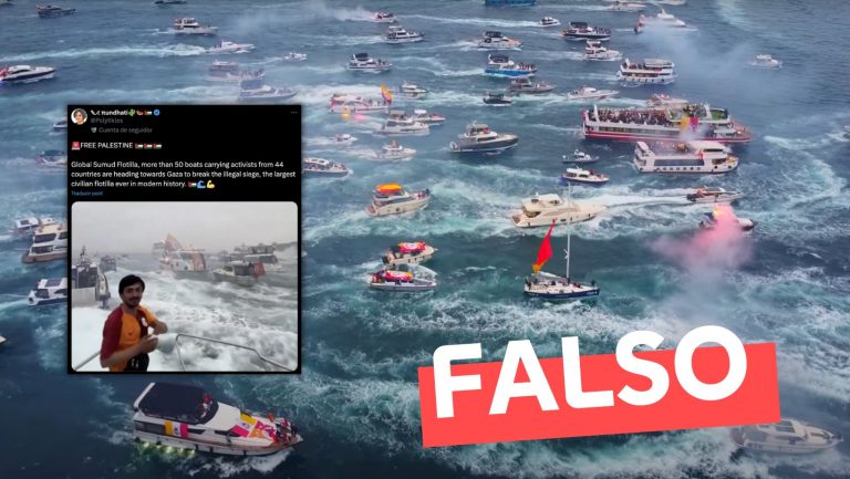 Lee más sobre el artículo (Video) “La flotilla Global Sumud rumbo a Gaza”: #Falso