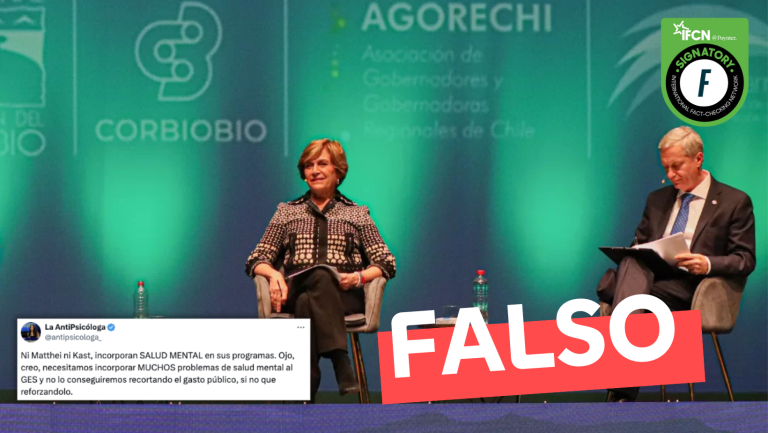 Lee más sobre el artículo “Ni Matthei ni Kast incorporan salud mental en sus programas”: #Falso