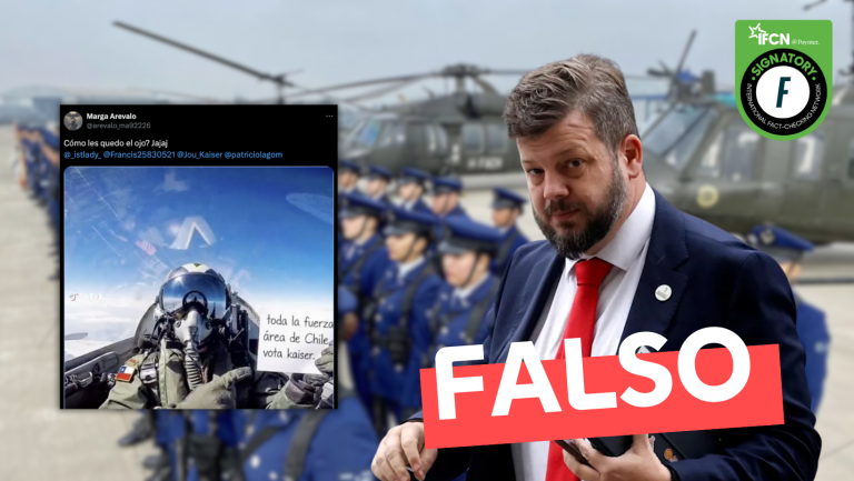 Lee más sobre el artículo (Video): Piloto de la Fuerza Aérea apoyando a Johannes Kaiser: #Falso
