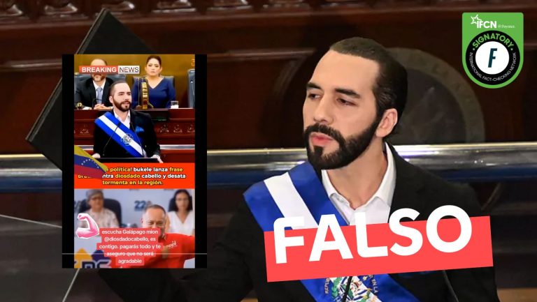 Lee más sobre el artículo (Video) Nayib Bukele: “Estoy esperando que me entreguen a Diosdado (…) lo arrojaré sin piedad al Cecot”: #Falso