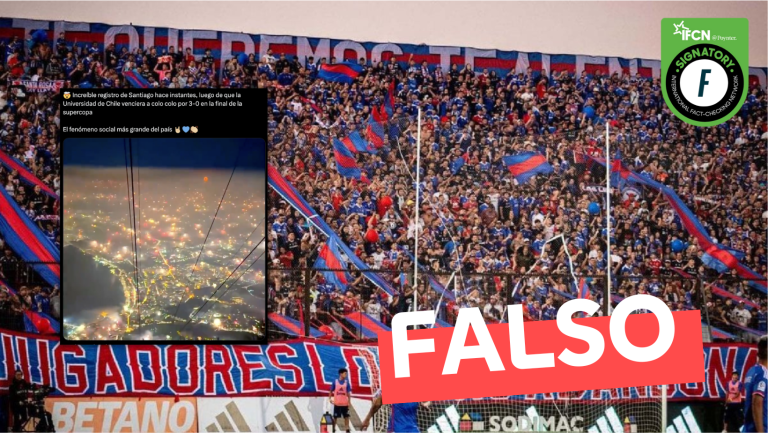 Lee más sobre el artículo (Video) Increíble registro de Santiago hace instantes, luego de que la Universidad de Chile venciera a Colo-Colo: #Falso