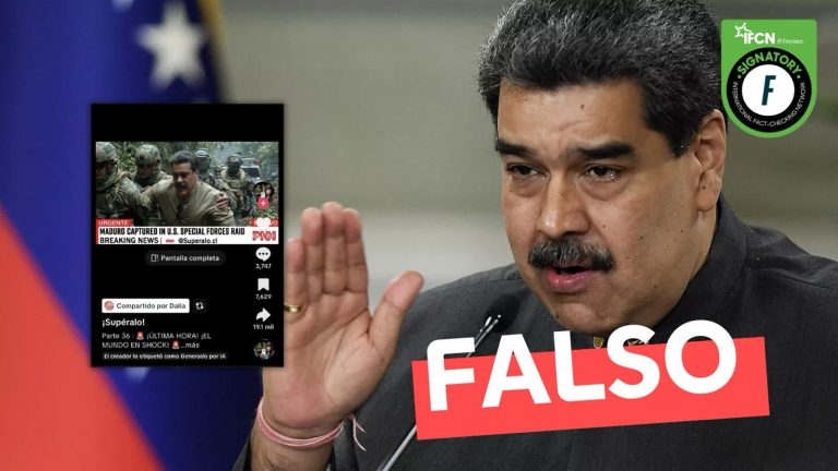 Lee más sobre el artículo (Video) “Maduro capturado en redada de fuerzas especiales de Estados Unidos”: #Falso