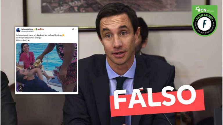 Lee más sobre el artículo Imagen del exministro Juan Carlos Jobet tomando alcohol en un yate en Cancún: #Falso
