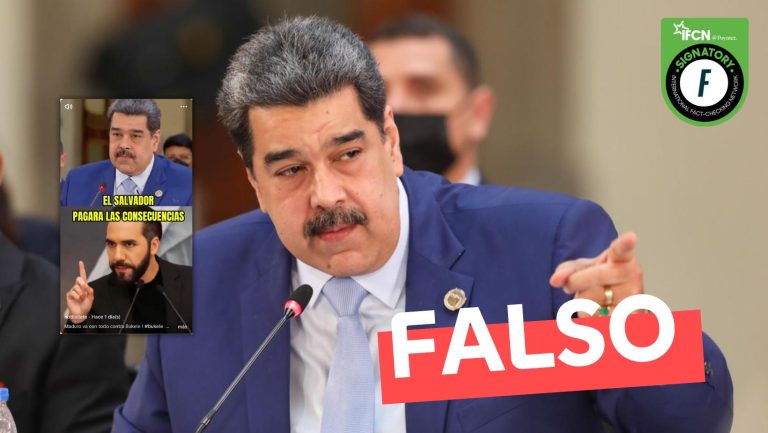Lee más sobre el artículo (Video) “Si vuelvo a oír, una vez más, que Bukele quiere sacarme del poder, nos vamos con todo contra El Salvador”: #Falso