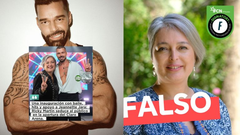 Lee más sobre el artículo (Imagen) Ricky Martin muestra su apoyo a Jeannette Jara: #Falso