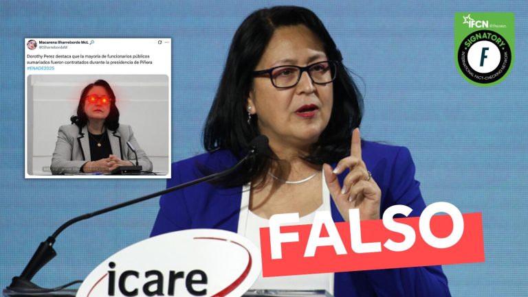 Lee más sobre el artículo “Dorothy Pérez destaca que la mayoría de funcionarios públicos sumariados se contrataron durante el gobierno de Sebastián Piñera”: #Falso