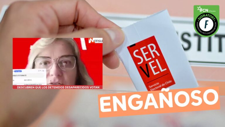 Lee más sobre el artículo (Video) “Descubren que los Detenidos Desaparecidos votan”: #Engañoso