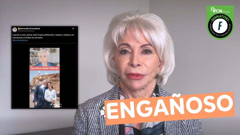 Lee más sobre el artículo La escritora Isabel Allende le entregó su apoyo a José Antonio Kast: “Es un hombre honorable”: #Engañoso