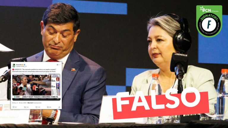 Lee más sobre el artículo “‘No necesito pedirle los votos a un papito corazón’ Jeannette Jara tras ser consultada sobre eventual apoyo de Parisi”: #Falso