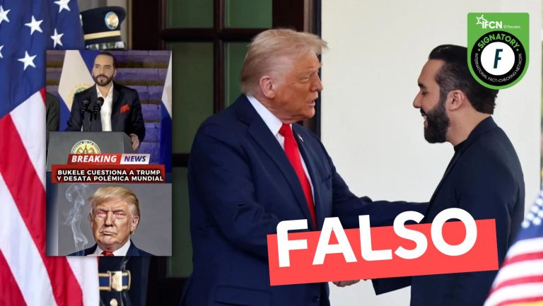 Lee más sobre el artículo (Video) Nayib Bukele: “Trump no es un líder, es solo un drogadicto que toma las peores decisiones cuando está drogado”: #Falso