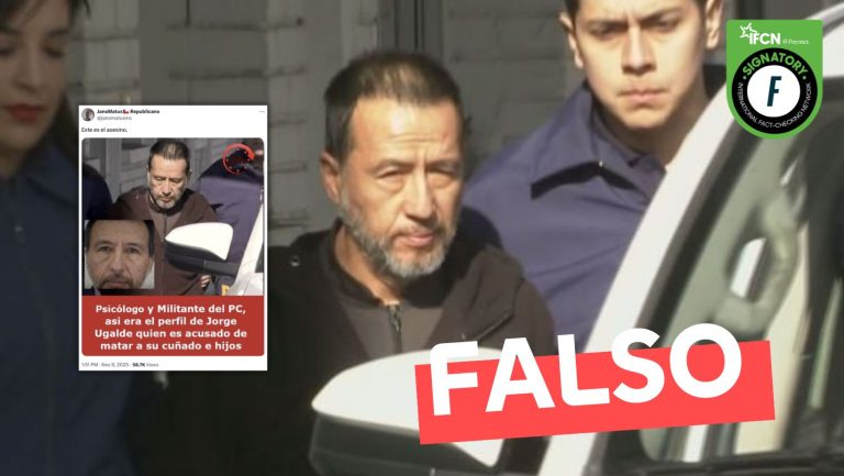 Lee más sobre el artículo Jorge Ugalde, imputado por triple homicidio, es militante comunista: #Falso
