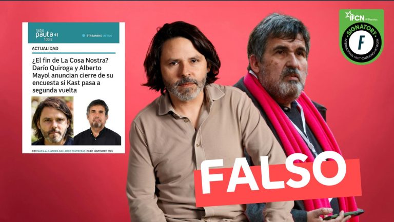 Lee más sobre el artículo (Imagen) “¿El fin de La Cosa Nostra?: Darío Quiroga y Alberto Mayol anuncian cierre de su encuesta si Kast pasa a segunda vuelta”: #Falso