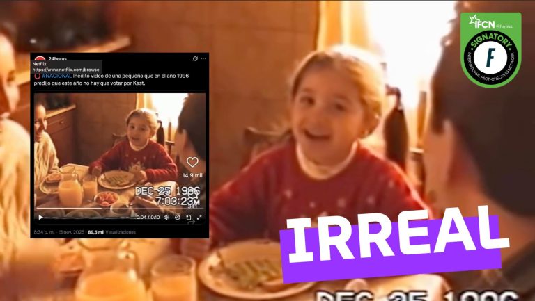 Lee más sobre el artículo (Video) “Inédito video de una pequeña que en el año 1996 predijo que este año no hay que votar por Kast”: #Irreal