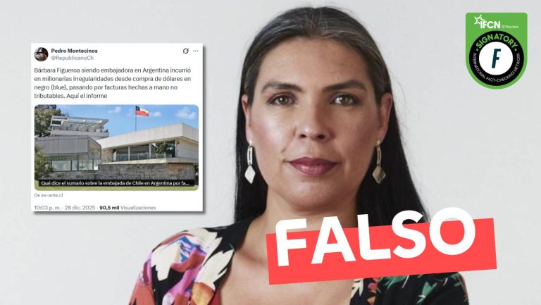 Lee más sobre el artículo “Bárbara Figueroa siendo embajadora en Argentina incurrió en millonarias irregularidades”: #Falso