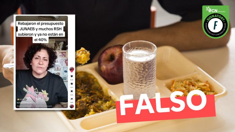 Lee más sobre el artículo (Video) “Junaeb redujo el presupuesto para el próximo año. Solamente se le va a dar almuerzo a los niños que estén en el 40% más vulnerable”: #Falso