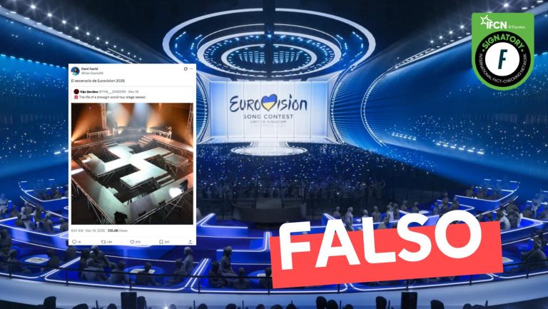 Lee más sobre el artículo (Imagen) Escenario con forma de esvástica recibirá el Festival Eurovision 2026: #Falso