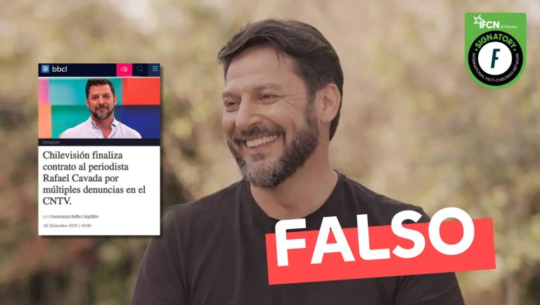 Lee más sobre el artículo “Chilevisión finaliza contrato al periodista Rafael Cavada por múltiples denuncias en el CNTV”: #Falso