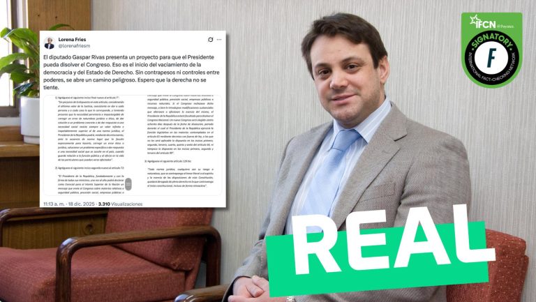 Lee más sobre el artículo “Diputado Gaspar Rivas presenta un proyecto para que el Presidente pueda disolver el Congreso”: #Real