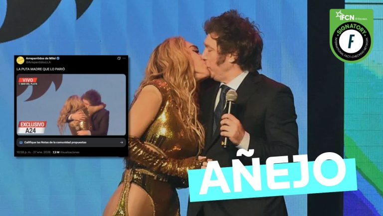 Lee más sobre el artículo (Video) Javier Milei besando a su expareja Fátima Flórez en un concierto: #Añejo