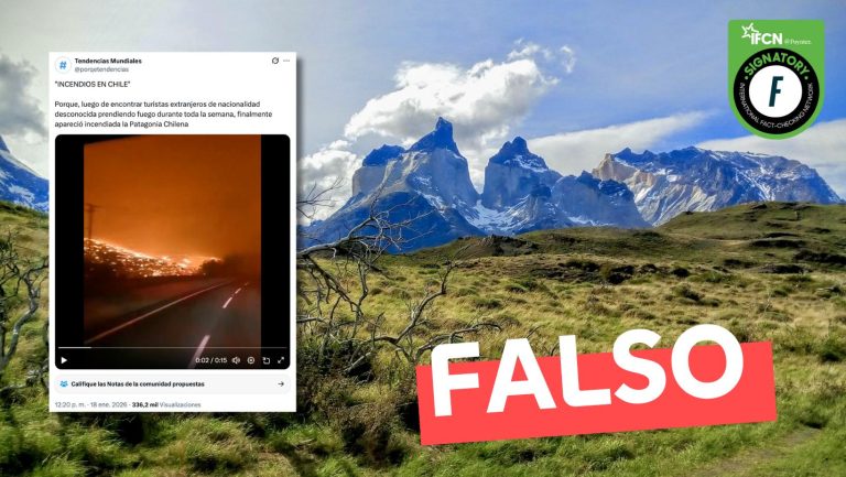 Lee más sobre el artículo (Video) Tras encontrar extranjeros de “nacionalidad desconocida” prendiendo fuego: “Finalmente apareció incendiada la Patagonia Chilena”: #Falso