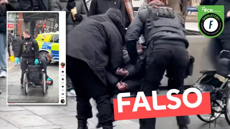 Lee más sobre el artículo (Video) Agentes del ICE detienen a persona en silla de ruedas en EE.UU.: #Falso