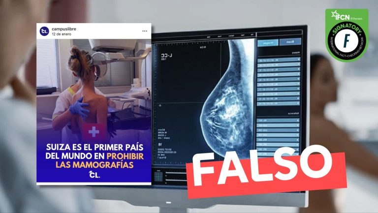 Lee más sobre el artículo “Suiza es el primer país del mundo en prohibir las mamografías”: #Falso
