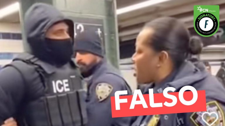 Lee más sobre el artículo (Video) Policía detiene a agentes de ICE en el Metro de Nueva York: #Falso