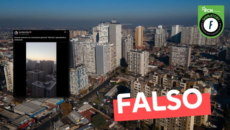 Lee más sobre el artículo (Video) “Caracas amanece con venezolanos gritando ‘libertad’, aplaudiendo y celebrando”: #Falso