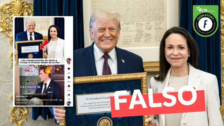 Lee más sobre el artículo (Video) Comité del Premio Nobel de la Paz aplica sanciones contra María Corina Machado: #Falso
