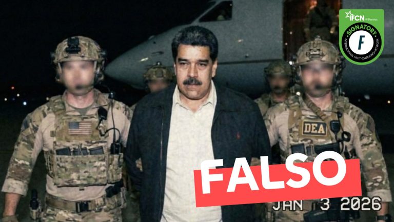Lee más sobre el artículo (Foto) “Primera foto de Maduro capturado”: #Falso
